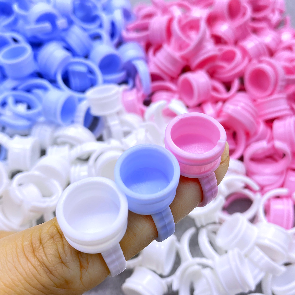 Eyelash Extension Usa - 100 Stuks Wegwerp Lijm Ring Cup