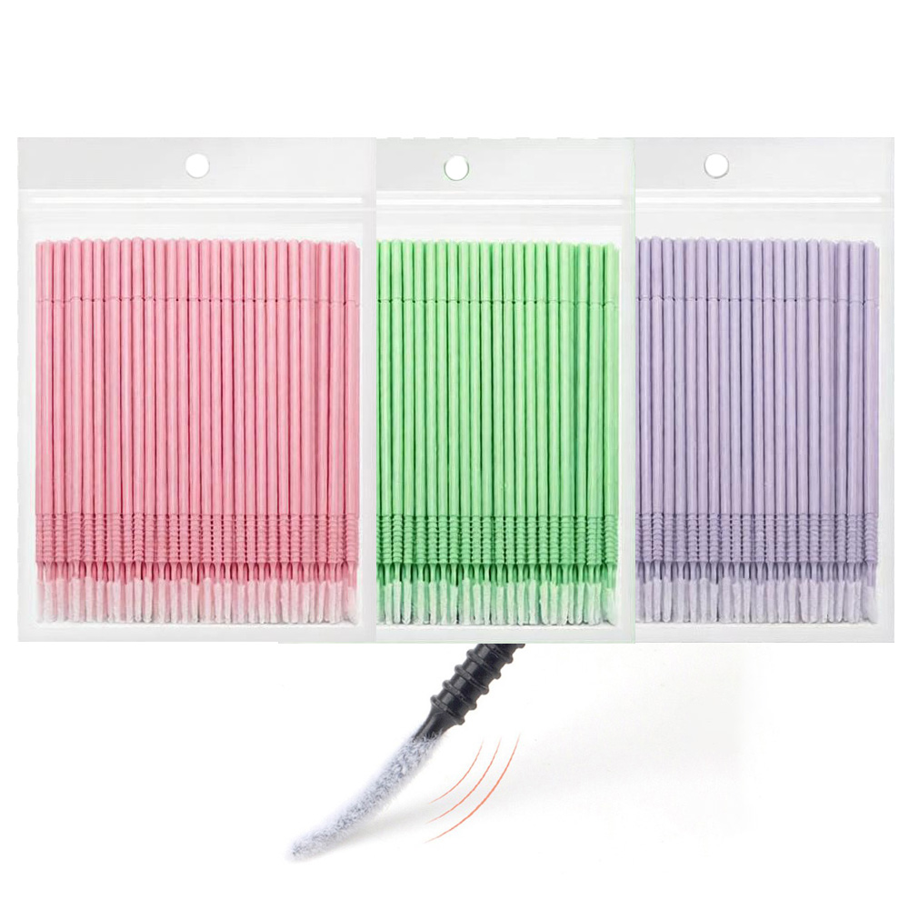 Eyelash Extension Usa - 500 stuks Wimperverlenging Reinigingswattenstaafjes Lange/Korte Punt