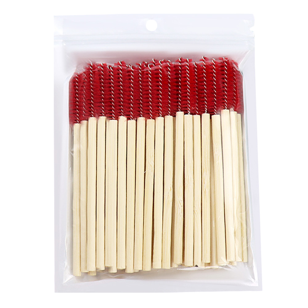 Eyelash Extension Vendor - 50 stuks bamboe handvat wimperborsteltjes mascara