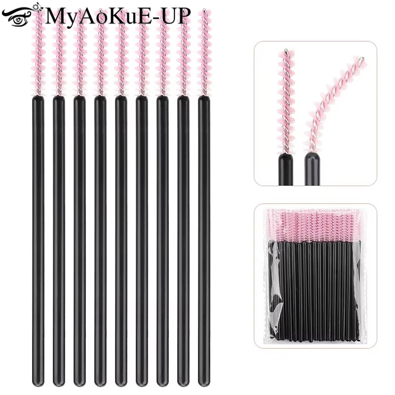 Eyelash Extension Vendor - 50 Stuks Wegwerp Wimper Make-Up Borstel