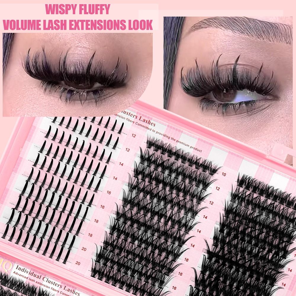 Eyelash Extension Wispy - 9-16mm Lange Valse Wimpers 3D Volume