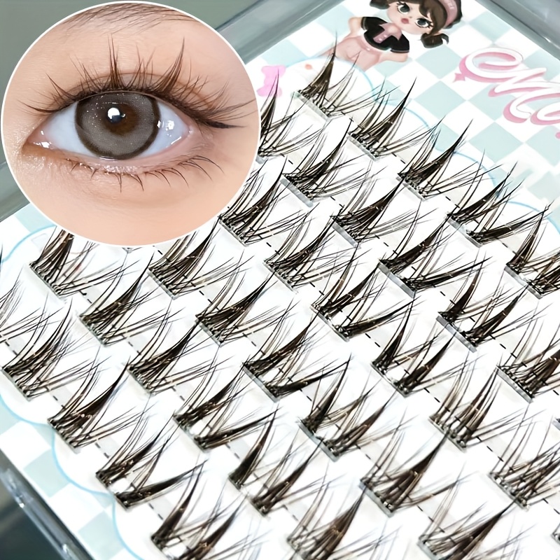 Lash Adhesive Glue - Mixiaohe Lichtbruine Lijmvrije Cluster Wimperextensions 48