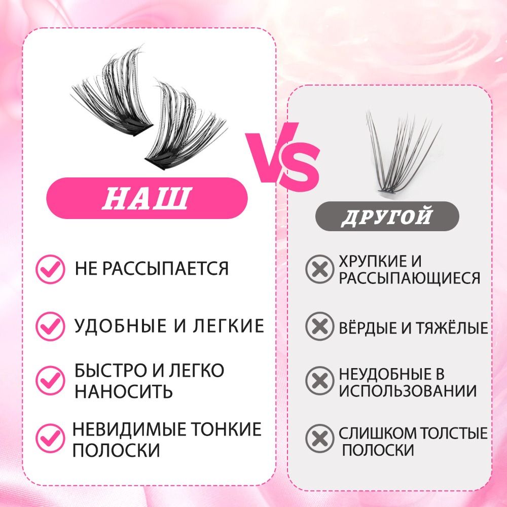 Eyelash Extension Wispy - Natuurlijke Look Kunstwimpers Pluizige Stijl Bond