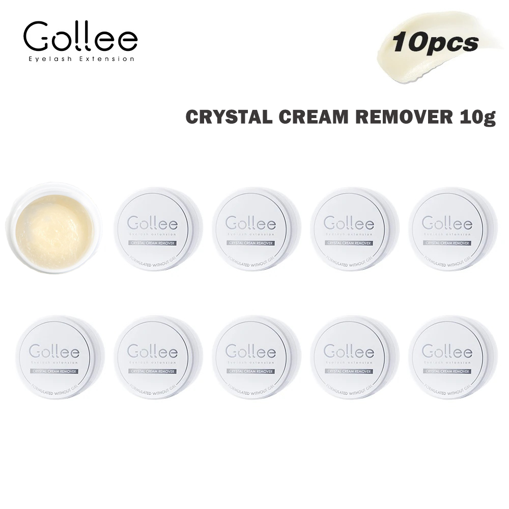 Eyelash Extension Glue For Sensitive Eyes - Gollee 5/10 PCS Professionele wimperlijmverwijderingscrème -