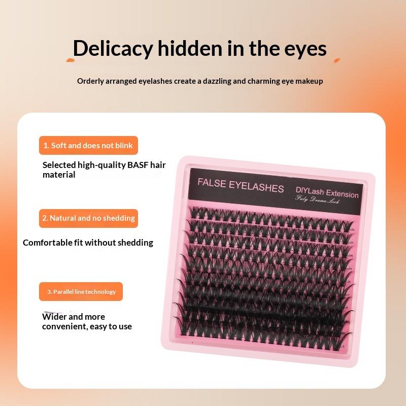 Eyelash Extension Wispy - Nieuwe 10Row 140 Clusters Pluizige Dikke