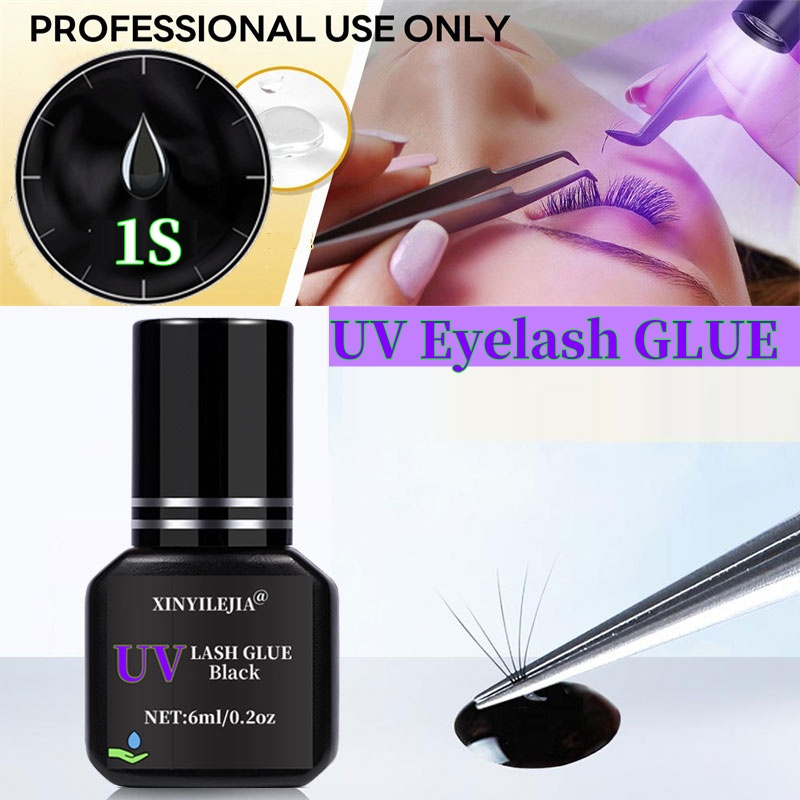 Eyelash Extension Glue For Sensitive Eyes - NIEUWE UV Wimpers Lijm 6 ml