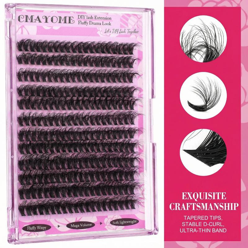 Eyelash Extension Wispy - Wispy D Curl Cluster Lashes 14-18mm
