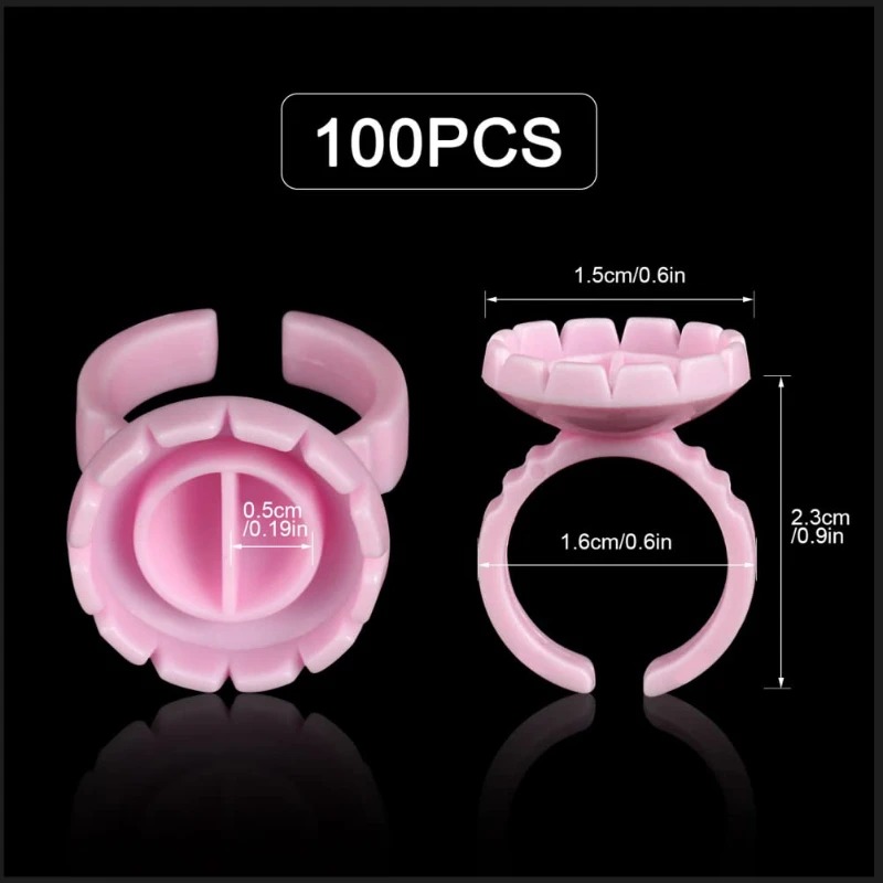 100 Stuks Wegwerp Wimperlijm R - Eyelash Extension Usa recensie en prijs