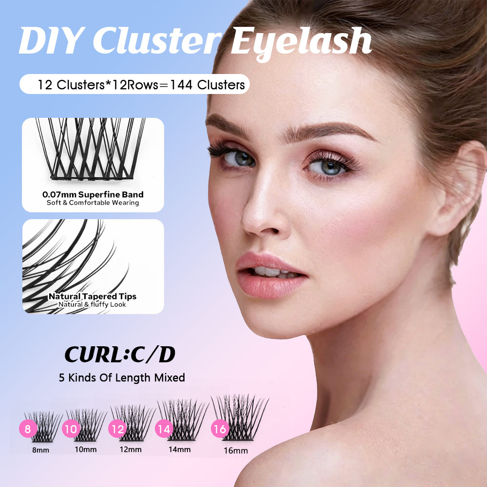 YUANZHIJIE Nieuwe DIY Clusters - Eyelash Extension Supernatural recensie en prijs