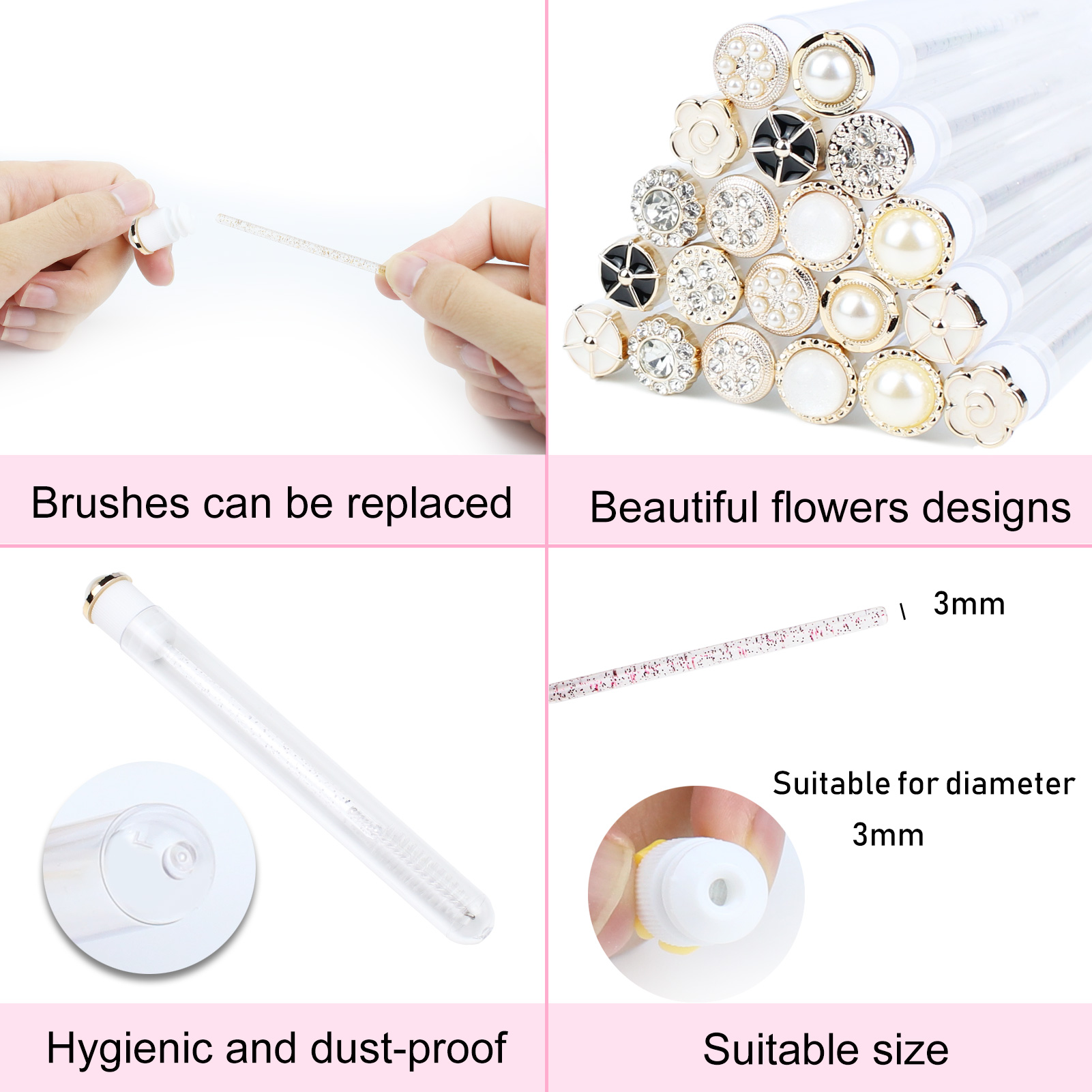 Mascara Wands Tube 20 stks Her - Eyelash Extension Vendor recensie en prijs