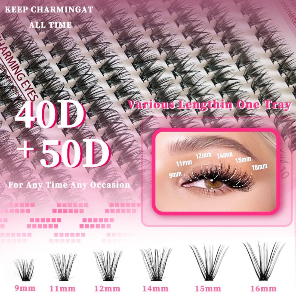 9-16mm Lange Kunstwimpers 3D V - Eyelash Extension Fan recensie en prijs